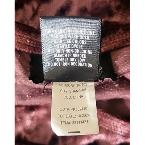 Thorn & Fable Burgundy Velvet & Black Lace Hanky Hem Slip Dress Size L Goth Dark - Picture 4 of 7